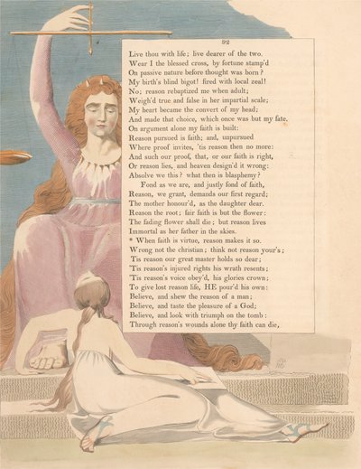 Pensieri notturni di Young, Pagina 92, Quando la fede è virtù, la ragione lo rende così da William Blake